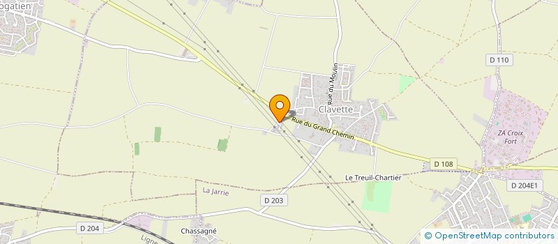 localisation de l'entreprise MONSIEUR GAETAN JOHANNEL  CLAVETTE