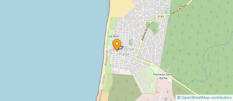 localisation de l'entreprise MONSIEUR GAETAN JOLY DE SAILLY  BISCARROSSE