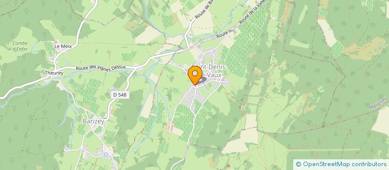 localisation de l'entreprise MONSIEUR GAETAN JURY  SAINT-DENIS-DE-VAUX