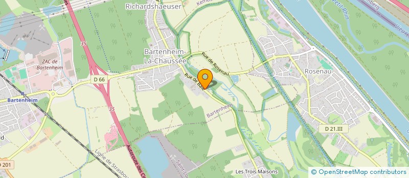 localisation de l'entreprise MONSIEUR GAETAN KREUTTER  BARTENHEIM