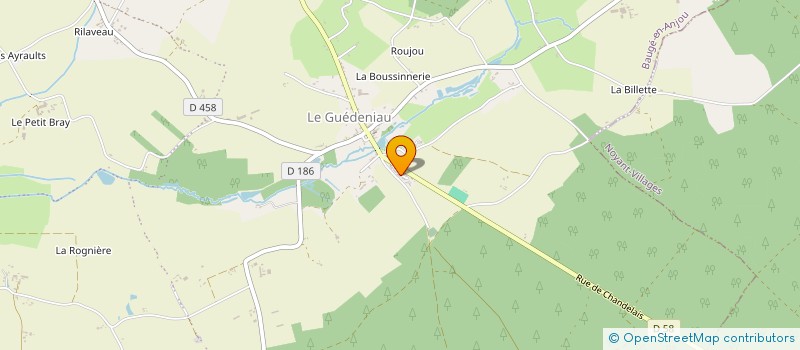 localisation de l'entreprise MONSIEUR GAETAN LACROIX  BAUGE-EN-ANJOU