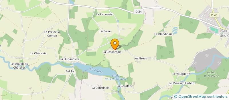 localisation de l'entreprise MONSIEUR GAETAN LAILLET  SAINT-AUBIN-DES-CHATEAUX