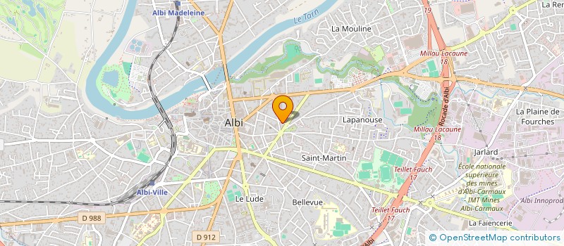 localisation de l'entreprise MONSIEUR GAETAN LAMESLE à ALBI