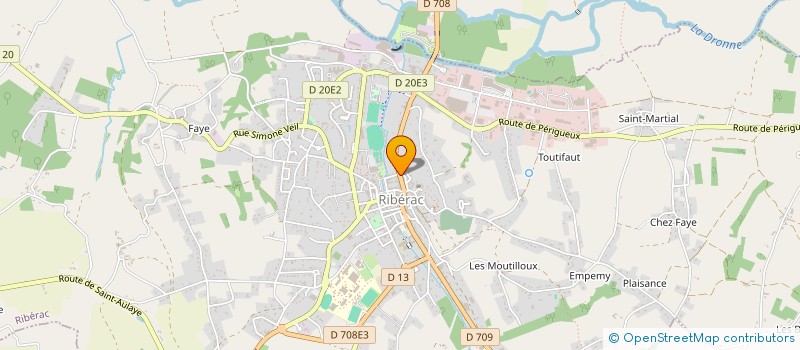 localisation de l'entreprise MONSIEUR GAETAN LAMOTHE  RIBERAC