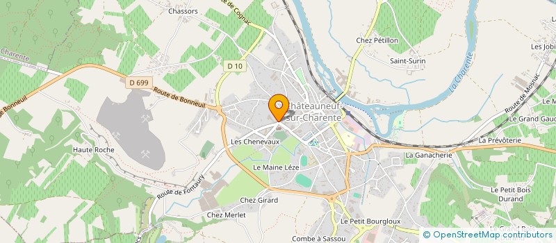 localisation de l'entreprise MONSIEUR GAETAN LANDA à CHATEAUNEUF-SUR-CHARENTE