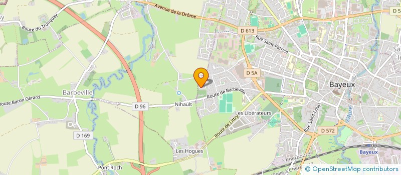 localisation de l'entreprise MONSIEUR GAETAN LAPORTE  BAYEUX