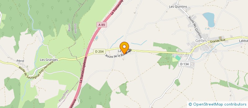 localisation de l'entreprise MONSIEUR GAETAN LASSALAS  GELLES