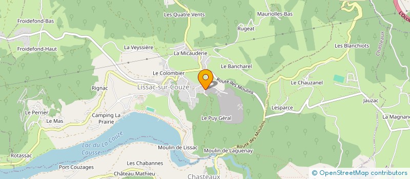 localisation de l'entreprise MONSIEUR GAETAN LAUMOND à LISSAC-SUR-COUZE