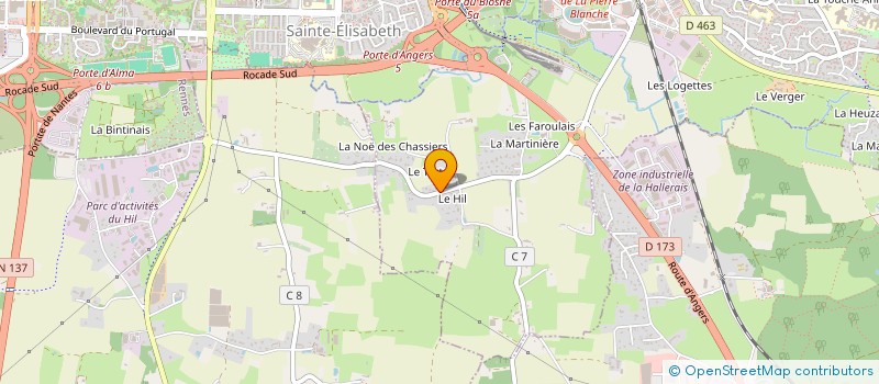 localisation de l'entreprise MONSIEUR GAETAN LE BARS  CHATEAUGIRON