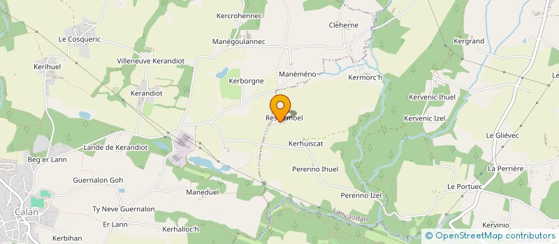 localisation de l'entreprise MONSIEUR GAETAN LE BIHAN  LANVAUDAN