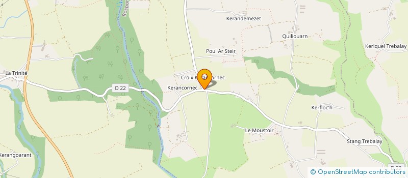 localisation de l'entreprise MONSIEUR GAETAN LE GUENNEC  ROSPORDEN