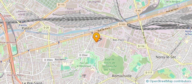 localisation de l'entreprise MONSIEUR GAETAN LE MARCHAND à PANTIN