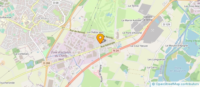 localisation de l'entreprise MONSIEUR GAETAN LE MASLE  MORDELLES