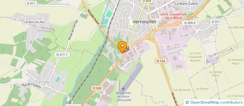 localisation de l'entreprise MONSIEUR GAETAN LE MEUR à VERNOUILLET