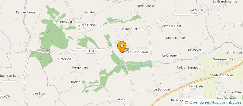 localisation de l'entreprise MONSIEUR GAETAN LE ROUX à MOUSTERU