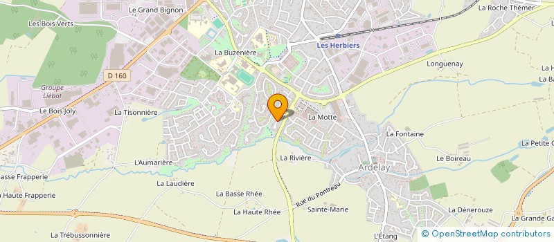 localisation de l'entreprise MONSIEUR GAETAN LEBRETON à LES HERBIERS