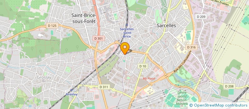 localisation de l'entreprise MONSIEUR GAETAN LECAPLAIN  SARCELLES