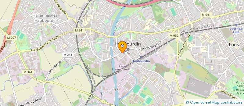 localisation de l'entreprise MONSIEUR GAETAN LECURU  HAUBOURDIN