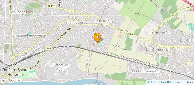 localisation de l'entreprise MONSIEUR GAETAN LEFEVRE  HERBLAY-SUR-SEINE