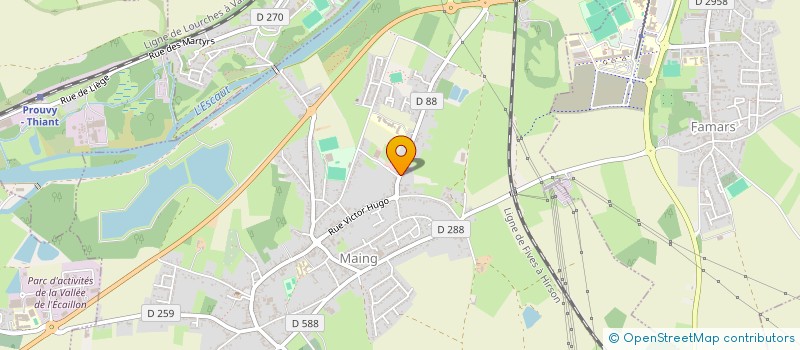 localisation de l'entreprise MONSIEUR GAETAN LELEUX  MAING