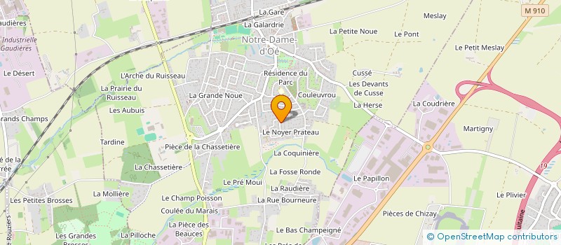 localisation de l'entreprise MONSIEUR GAETAN LERANDY  NOTRE-DAME-D'OE