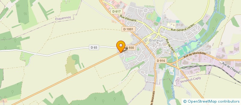 localisation de l'entreprise MONSIEUR GAETAN LEROY  BRETEUIL