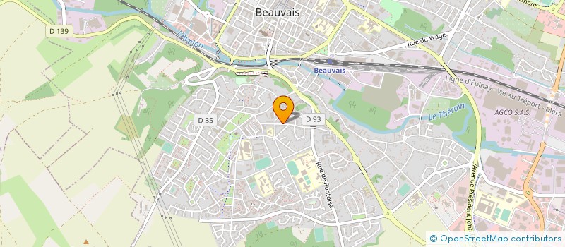 localisation de l'entreprise MONSIEUR GAETAN LESAGE  BEAUVAIS