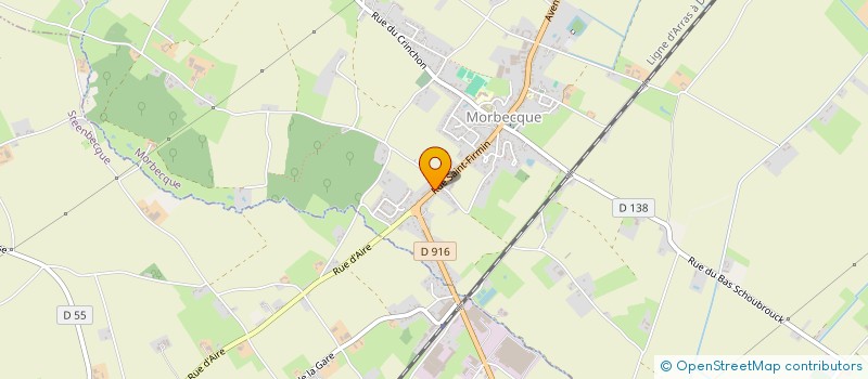 localisation de l'entreprise MONSIEUR GAETAN LESTOQUOY  MORBECQUE