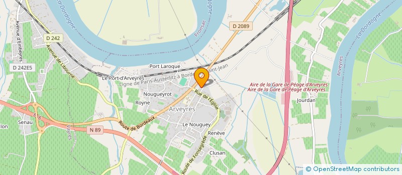 localisation de l'entreprise MONSIEUR GAETAN LION  ARVEYRES