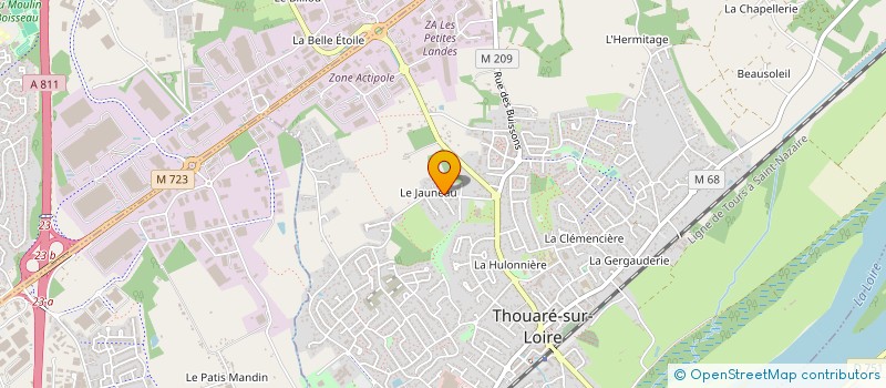 localisation de l'entreprise MONSIEUR GAETAN MACK  THOUARE-SUR-LOIRE