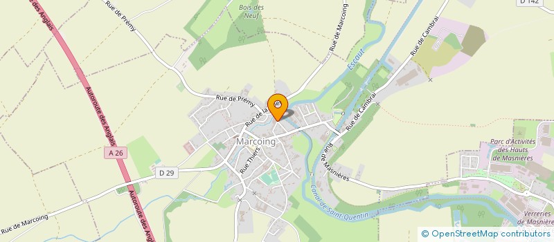 localisation de l'entreprise MONSIEUR GAETAN MALDERET  MARCOING