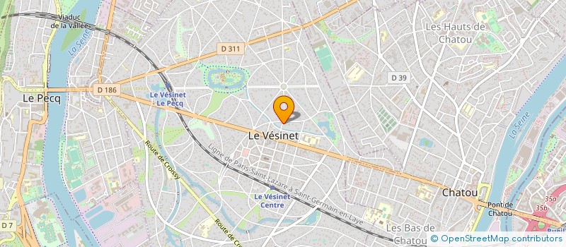 localisation de l'entreprise MONSIEUR GAETAN MALPHETTES à LE VESINET