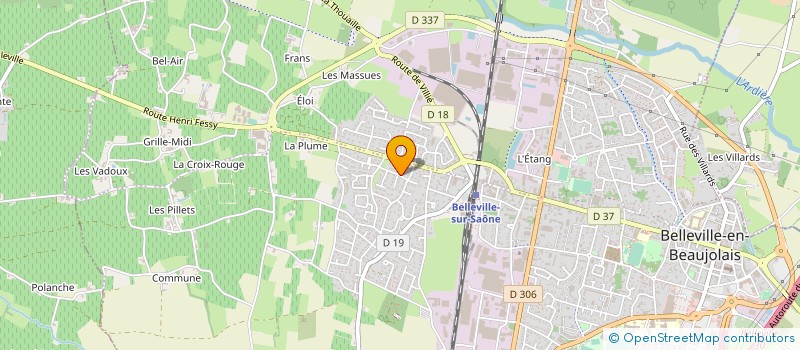 localisation de l'entreprise MONSIEUR GAETAN MANSOURI  BELLEVILLE-EN-BEAUJOLAIS