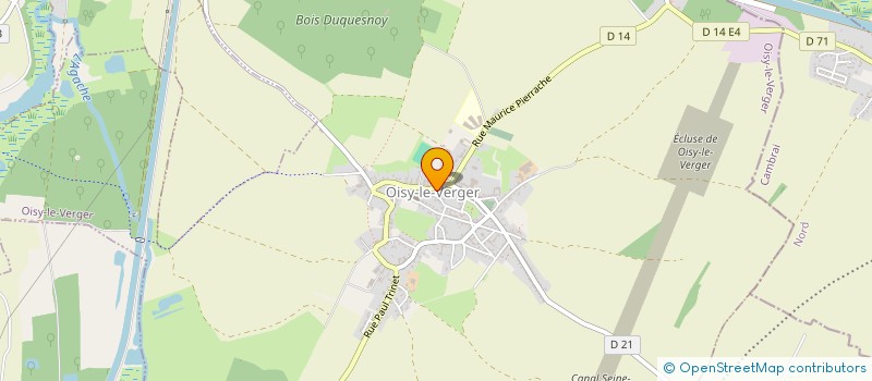 localisation de l'entreprise MONSIEUR GAETAN MAREIX  OISY-LE-VERGER