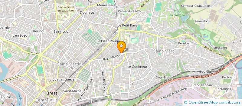 localisation de l'entreprise MONSIEUR GAETAN MARHADOUR à BREST