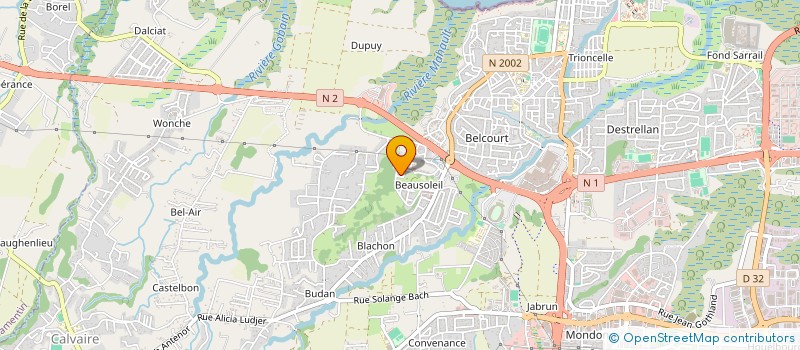 localisation de l'entreprise MONSIEUR GAETAN MARIE-EMILIE  BAIE-MAHAULT