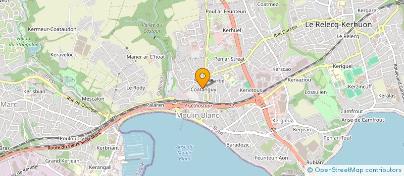 localisation de l'entreprise MONSIEUR GAETAN MARREC à LE RELECQ-KERHUON