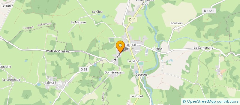 localisation de l'entreprise MONSIEUR GAETAN MARTIN  CLUGNAT