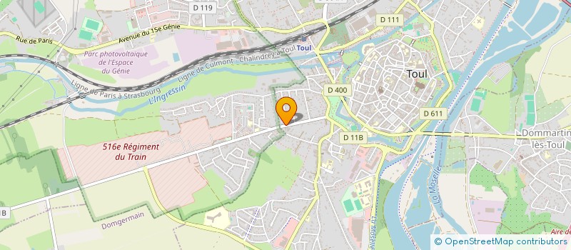 localisation de l'entreprise MONSIEUR GAETAN MARTIN  TOUL