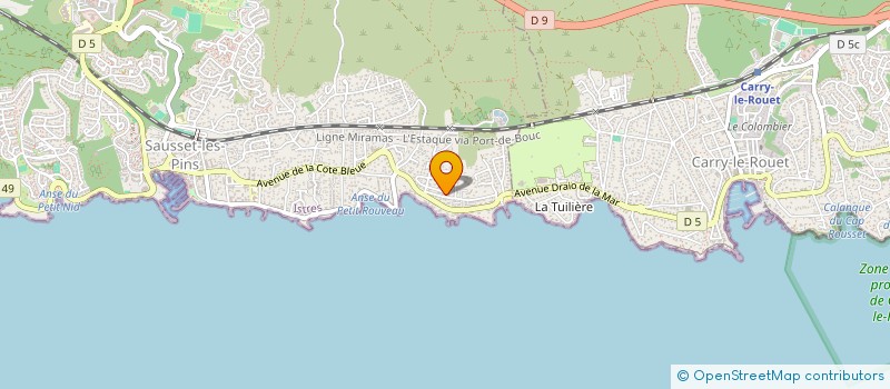 localisation de l'entreprise MONSIEUR GAETAN MARY  SAUSSET-LES-PINS