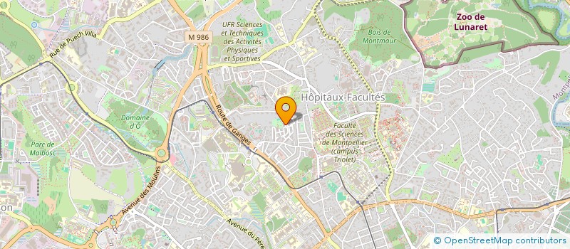 localisation de l'entreprise MONSIEUR GAETAN MATHEY à MONTPELLIER