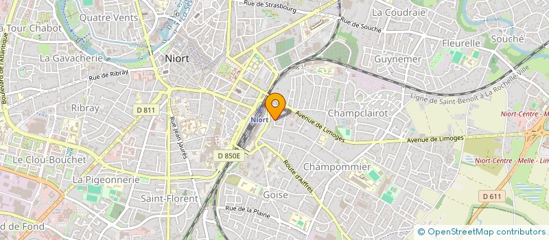 localisation de l'entreprise MONSIEUR GAETAN METIVIER  NIORT