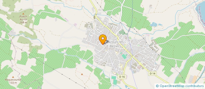 localisation de l'entreprise MONSIEUR GAETAN MEUNIER à CAZOULS-LES-BEZIERS
