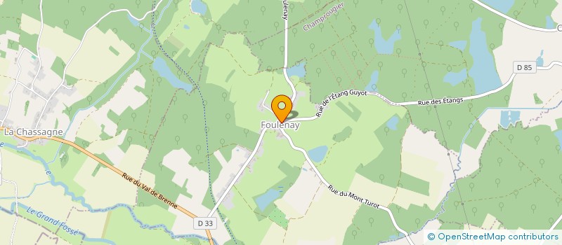 localisation de l'entreprise MONSIEUR GAETAN MICHEL  FOULENAY