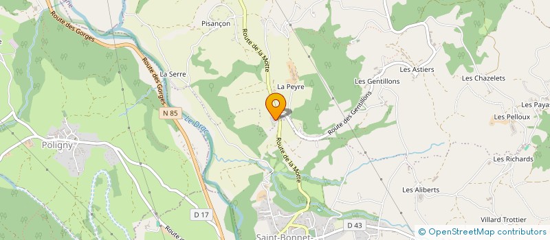 localisation de l'entreprise MONSIEUR GAETAN MICHELON à SAINT-JULIEN-EN-CHAMPSAUR