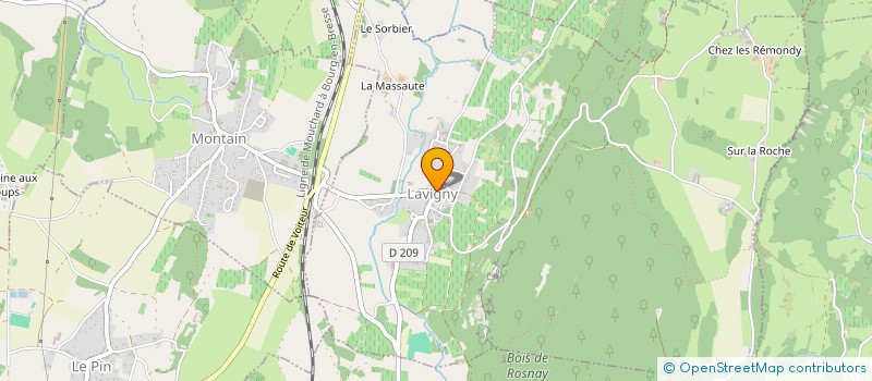 localisation de l'entreprise MONSIEUR GAETAN MOINE  LAVIGNY