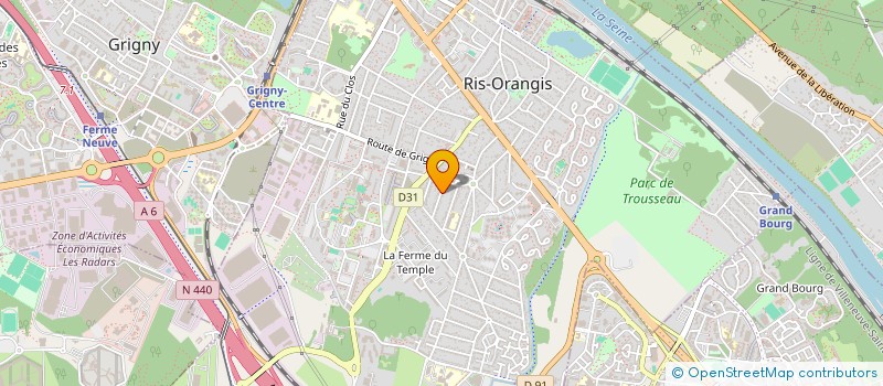 localisation de l'entreprise MONSIEUR GAETAN MORINIAUX  RIS-ORANGIS