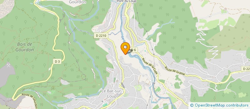 localisation de l'entreprise MONSIEUR GAETAN MOURON à LE BAR-SUR-LOUP