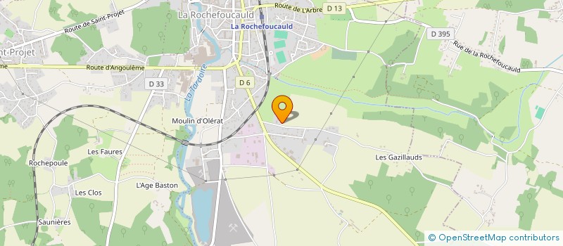 localisation de l'entreprise MONSIEUR GAETAN MOUSSION  LA ROCHEFOUCAULD-EN-ANGOUMOIS