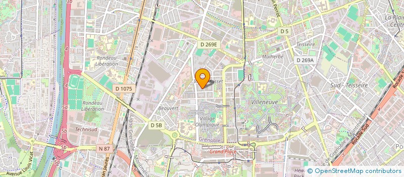 localisation de l'entreprise MONSIEUR GAETAN NDOUMBE  GRENOBLE